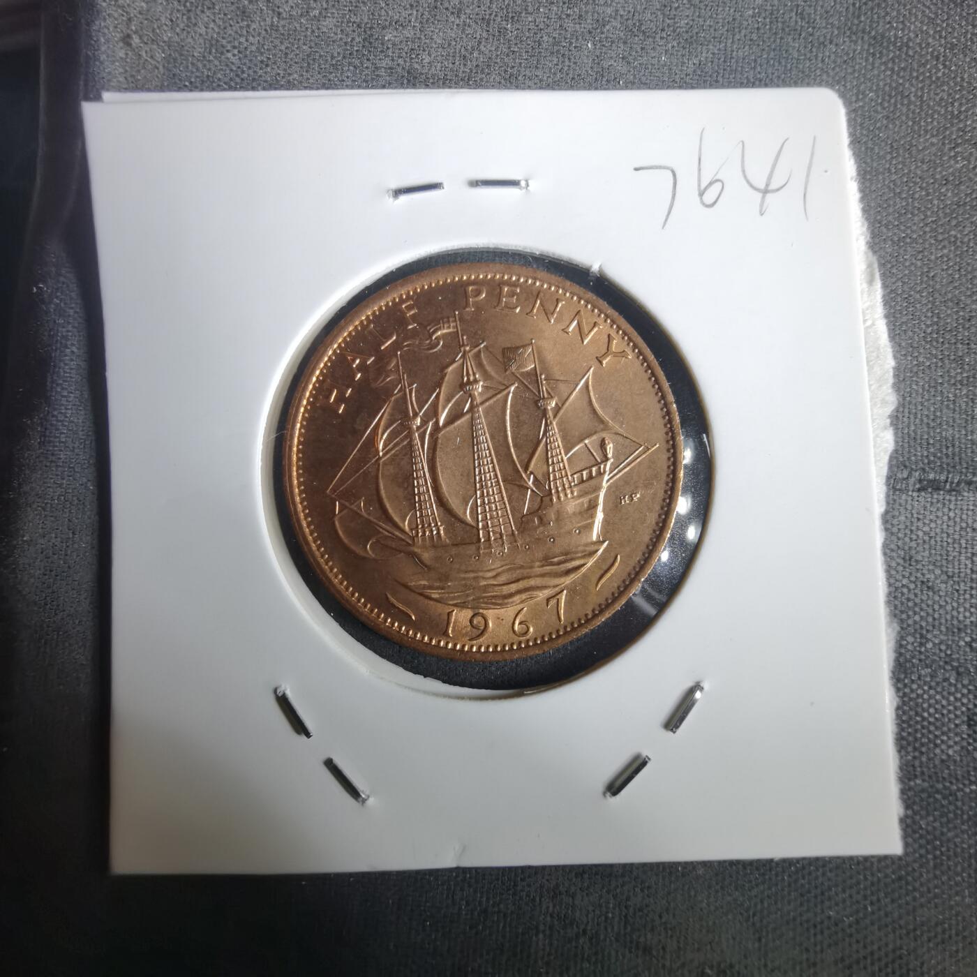 沼泽如烟--第976场 英国1967年半便士