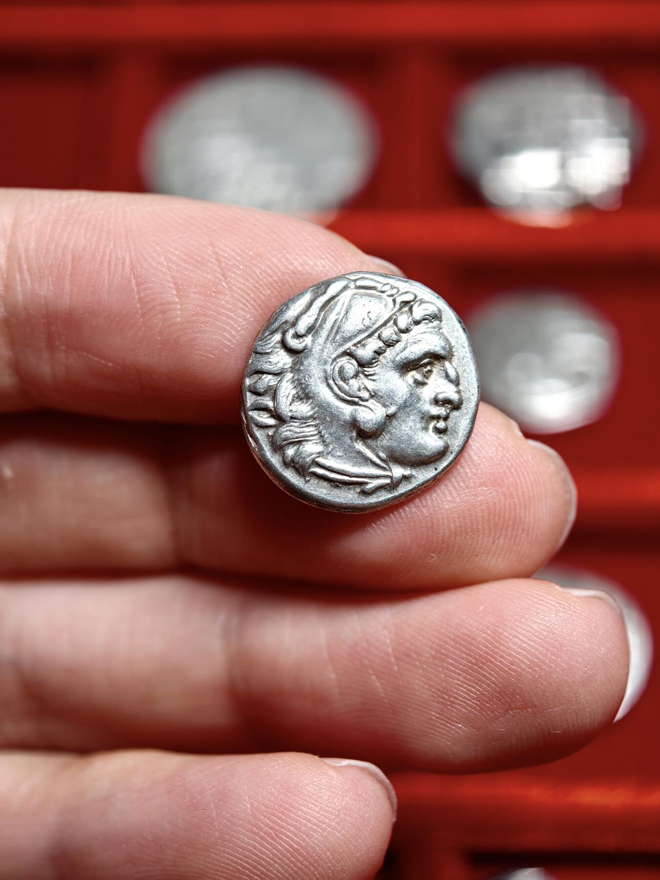 古希腊亚历山大大力神一德银币