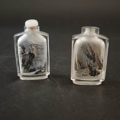 上海都达杂项专场九（全场包邮） - 出口创汇期 内画山水鼻烟壶 2件1-540