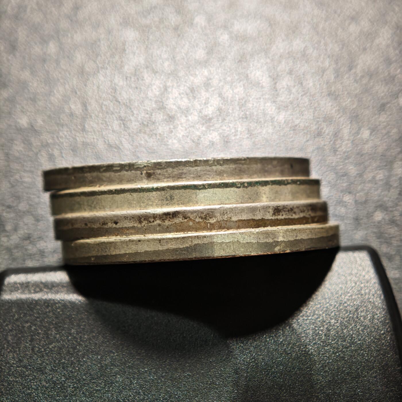 【德藏】世界币章拍卖第163期（拍品征集中~欢迎藏友联系） 4枚一组 2个版本 1980年 比利时独立150周年500法郎纪念镀银镍币 直径约：37.2mm/枚；重约：25g/枚