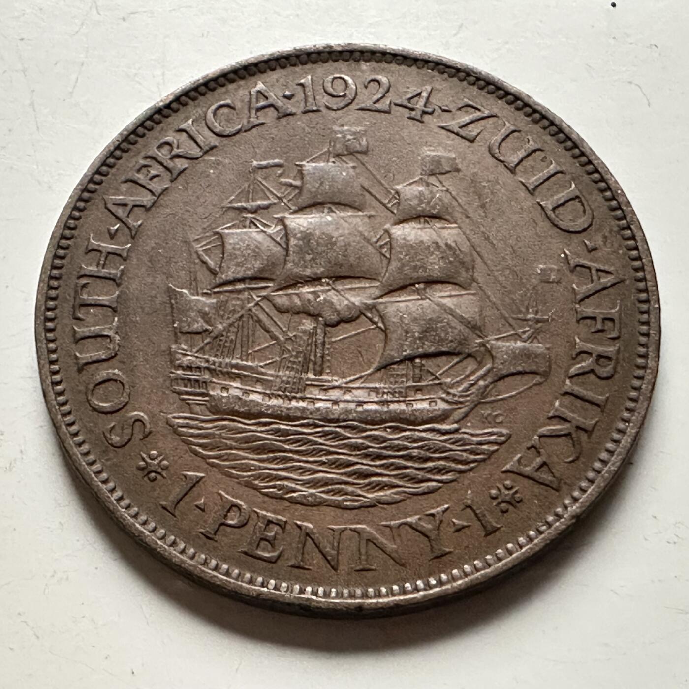 🌹外币初藏🌹🐯2026年第13场  每周二四六晚8️⃣点 接代拍 英属南非1924年一便士