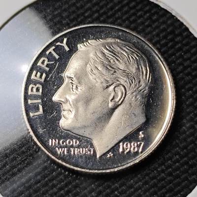 KK钱币收藏小铺  第390期  2月预留时间 周末发货 -  1987美国10分精制币