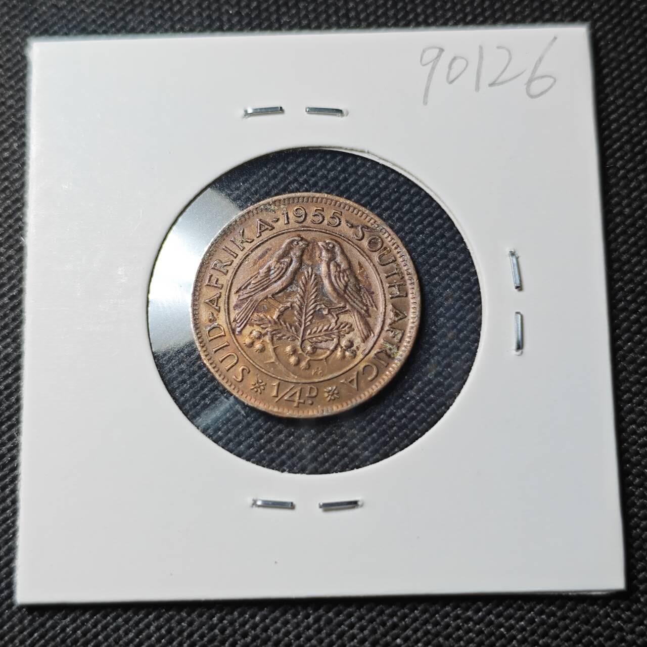 KK钱币收藏小铺  第390期  2月预留时间 周末发货  英属南非1/4D