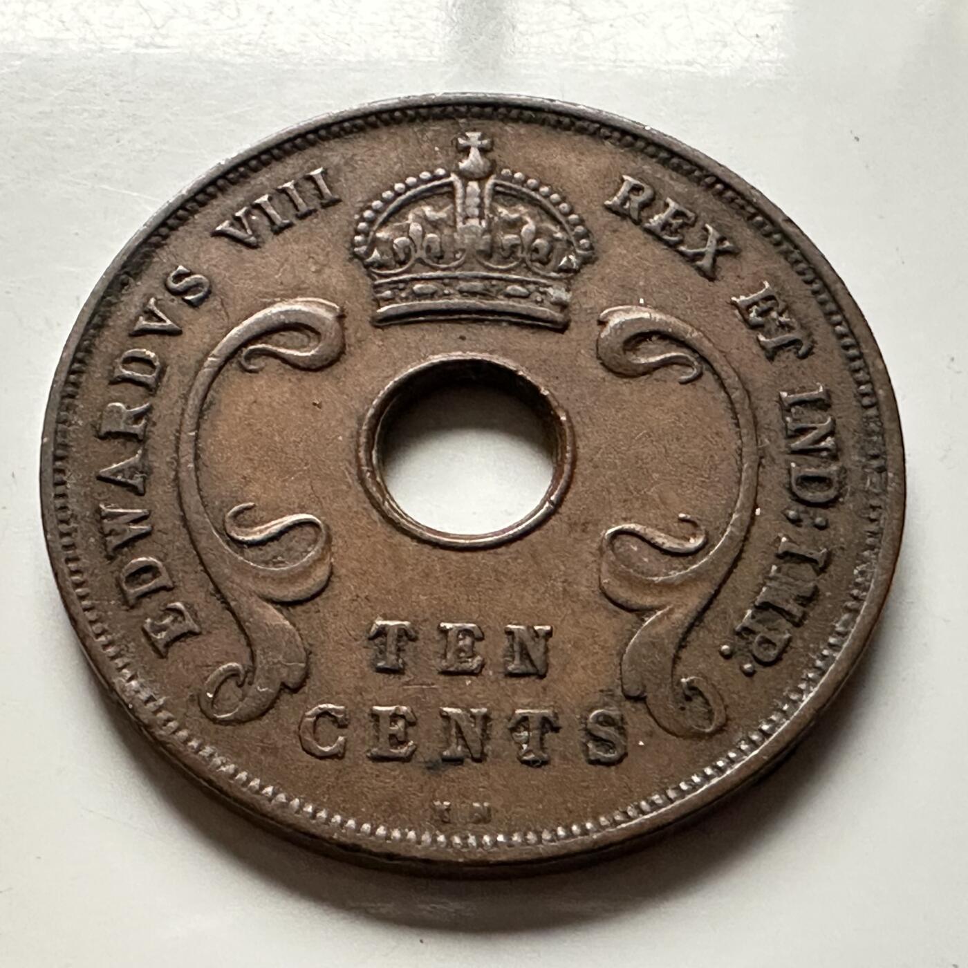 🌹外币初藏🌹🐯2026年第13场  每周二四六晚8️⃣点 接代拍 英属东非1936年爱八10分 KN版