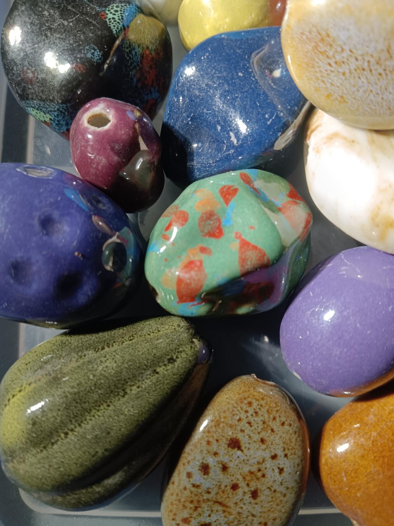 113期新疆红钱粟特钱币丝路钱币专场 巴基斯坦回流瓷珠