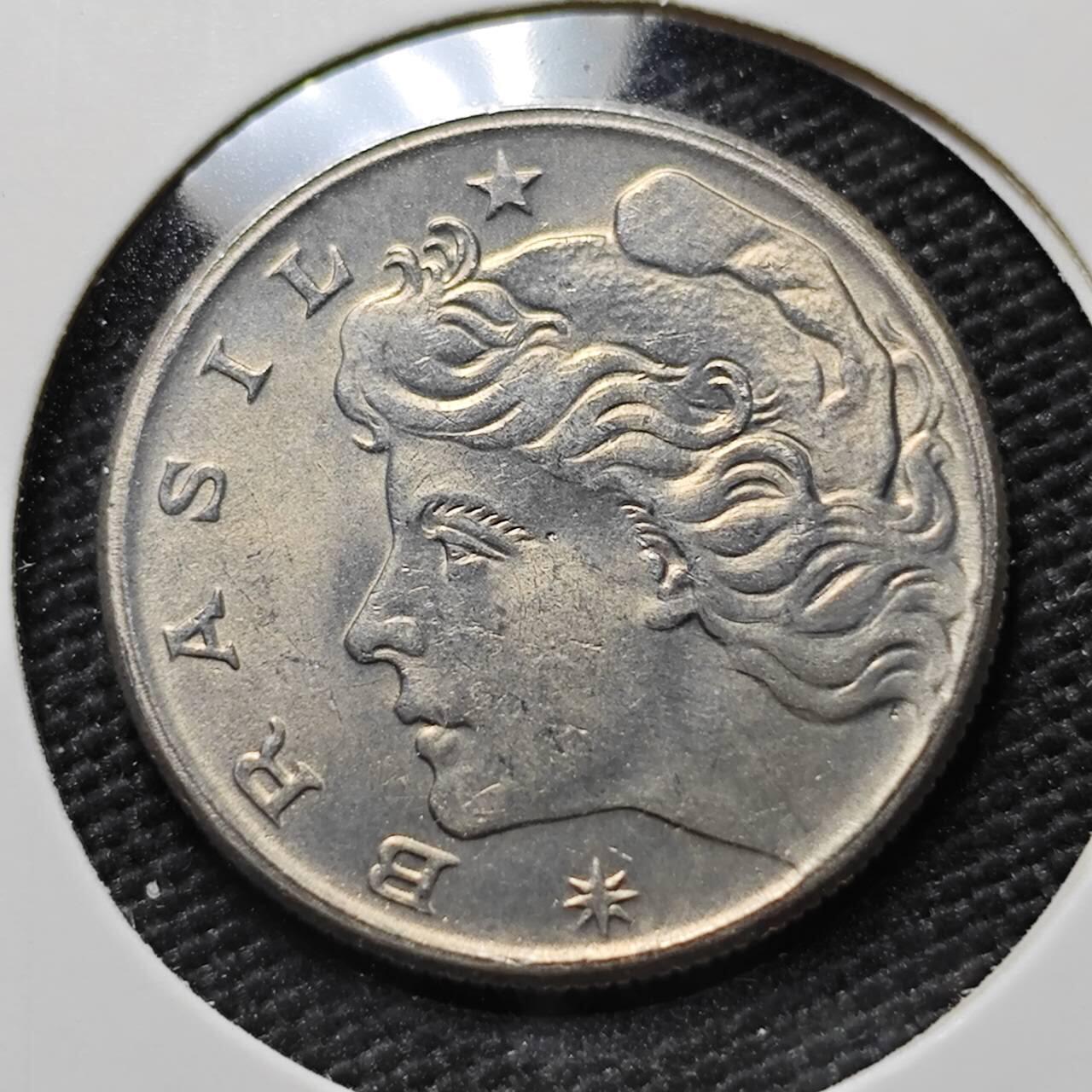 KK钱币收藏小铺  第390期  2月预留时间 周末发货  1970巴西10分 巴西女神 好品