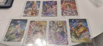 秋原瞳的小店第三十五期（年终大促2/3.进货入册的千万别错过，年味越来越浓了，无限接近快乐的时候那是最快乐的） - 卡游三国浮生如梦诸葛亮一套拆卡入膜7张齐，性价比极高