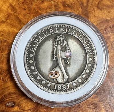 得物收藏 Chase Auction 第35期 - - 外钞、银元、民国钞和人民币混合场！持续更新中！ - 美国风情银币，重23克，含银量70%！