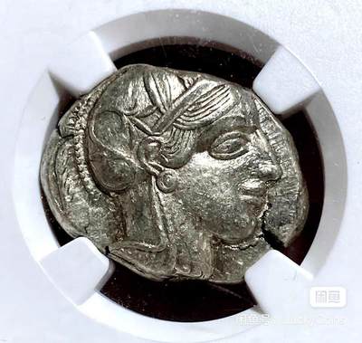 古希腊战神智慧女神雅典娜猫头鹰四德银币 - 古希腊战神智慧女神雅典娜猫头鹰四德银币
