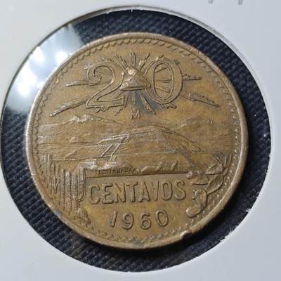 KK钱币收藏小铺  第390期  2月预留时间 周末发货 -  墨西哥20分铜币