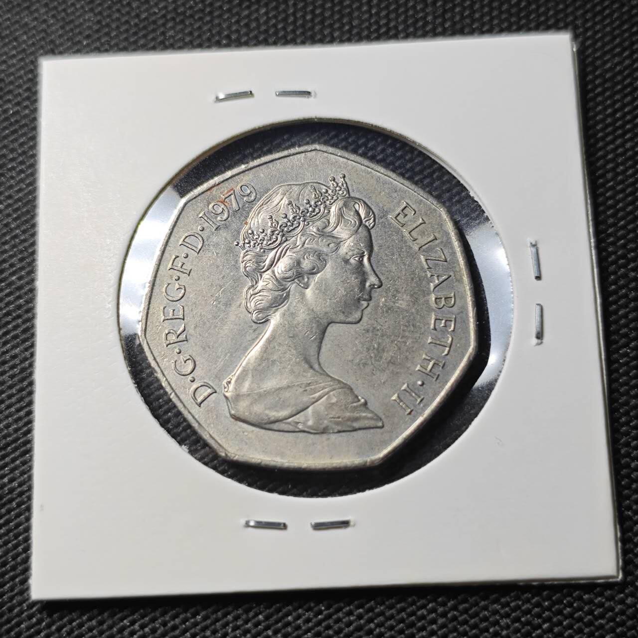 KK钱币收藏小铺  第390期  2月预留时间 周末发货  1979英国大5便士