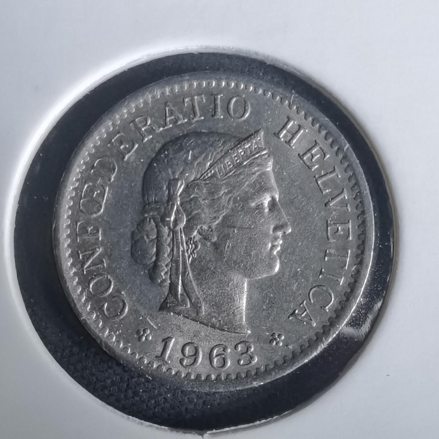 沼泽如烟--第976场 瑞士1963年五分