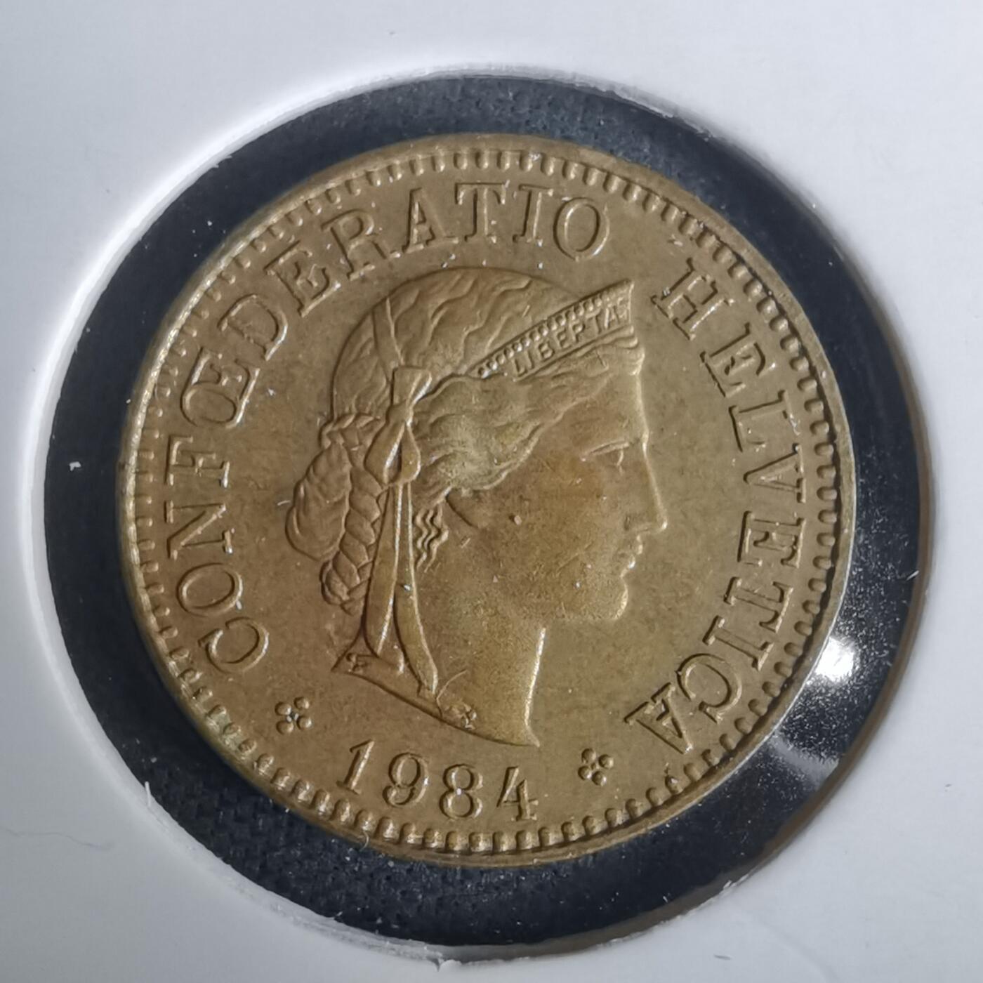 沼泽如烟--第976场 瑞士1984年五分