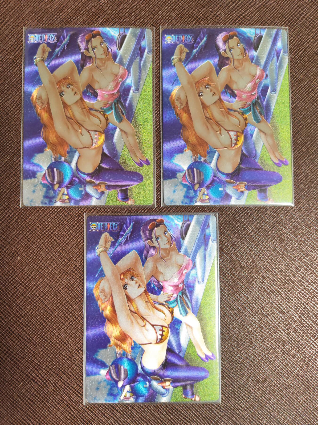 阳大大卡牌拍卖第96期（持续收拍品，周五晚上九点截拍，进群福利早知道） 海贼王 夏日海滩 粗闪3张