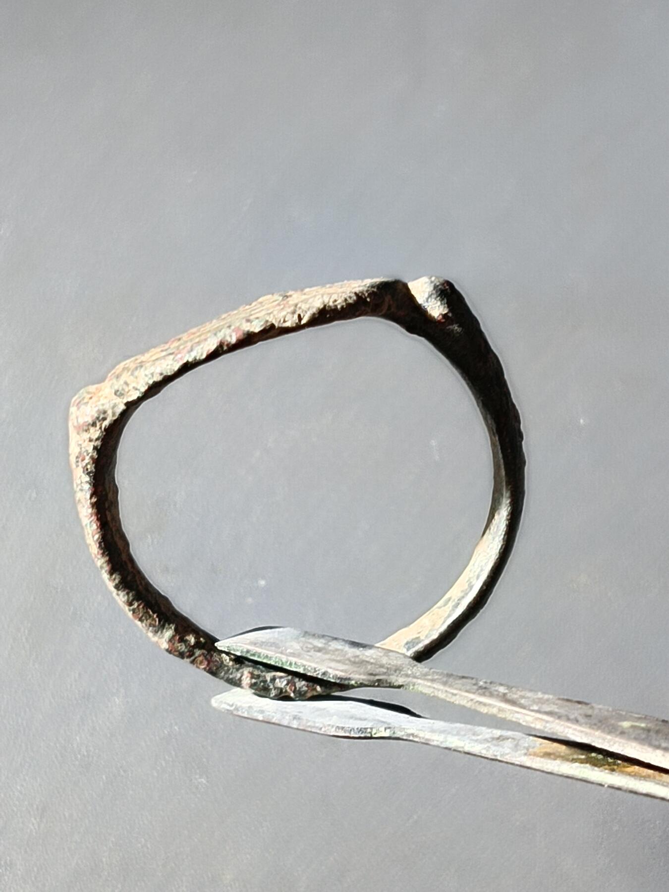 113期新疆红钱粟特钱币丝路钱币专场 老铜戒指