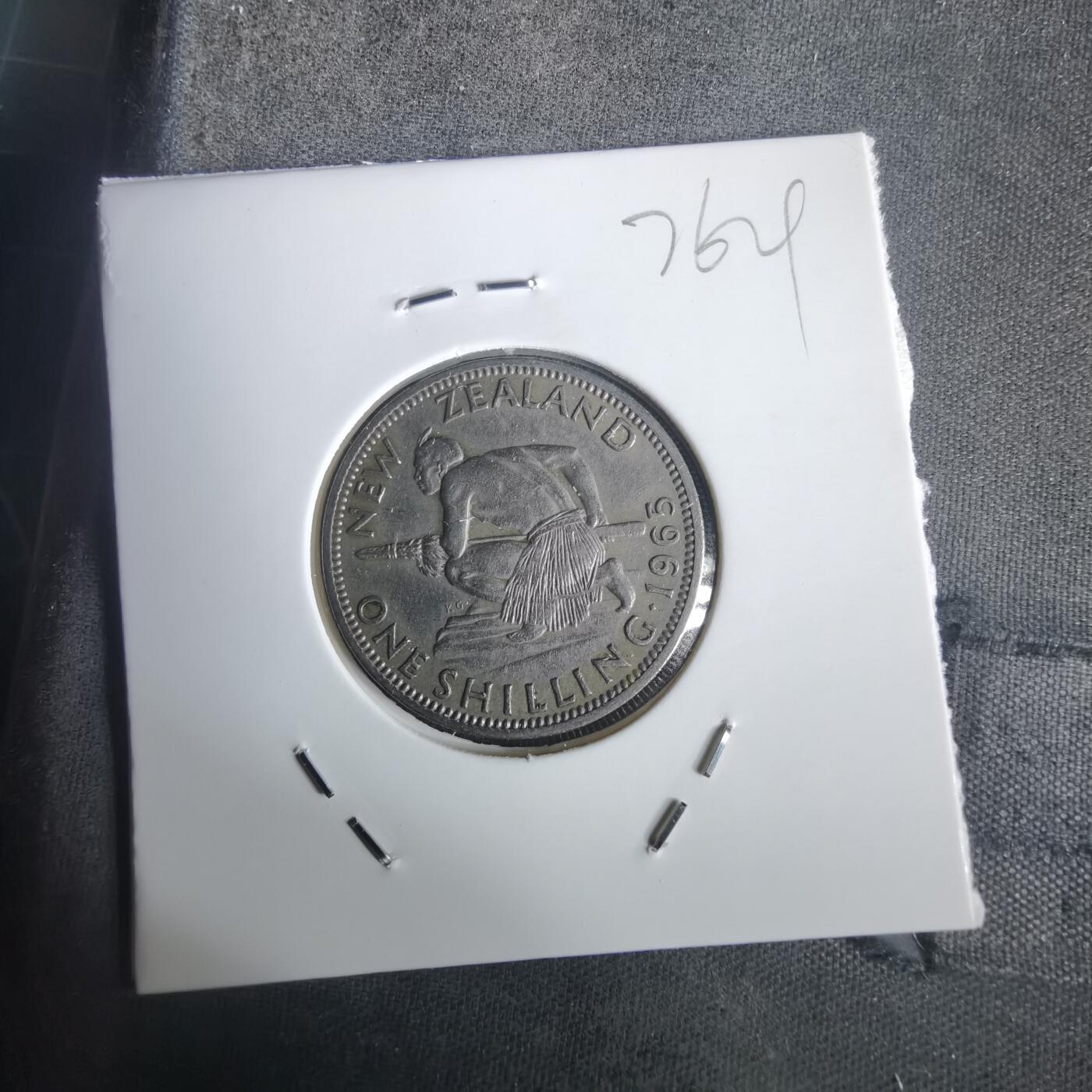 沼泽如烟--第976场 新西兰1965年1先令