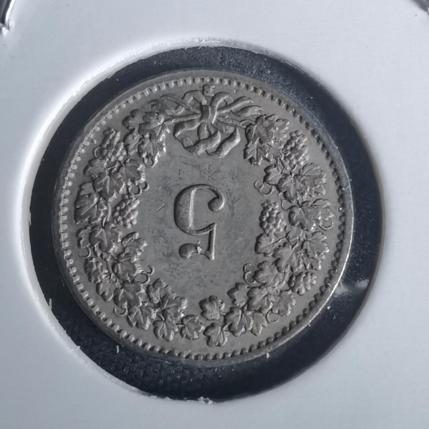 沼泽如烟--第977场 瑞士1953年五分