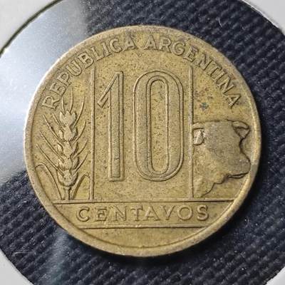KK钱币收藏小铺  第390期  2月预留时间 周末发货 -  阿根廷10分铜币
