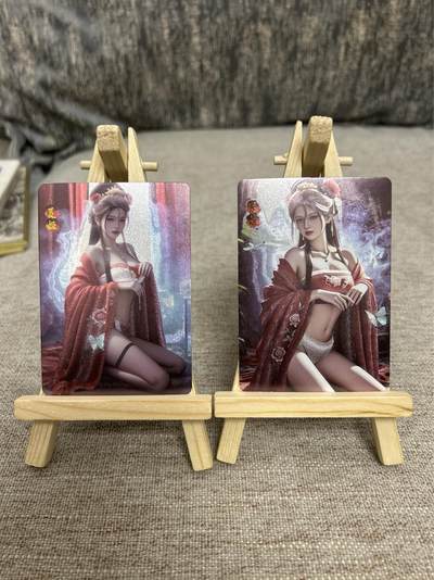 喜灰玩卡拍卖第四期，接代拍，免佣金帮卡友们拍卖，欢迎送拍，释放现金流，让自己有资金可以购买更多喜欢的卡牌，让别的卡友能淘到更多心仪的卡牌 - 桃花文化 夏姬15/99半粗工艺两张合拍