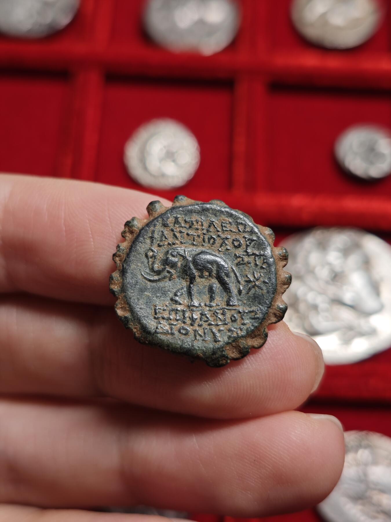 古希腊塞琉古王国安条克六世铜币