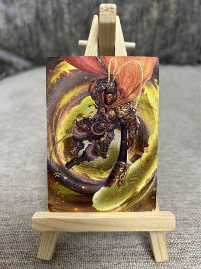 喜灰玩卡拍卖第四期，接代拍，免佣金帮卡友们拍卖，欢迎送拍，释放现金流，让自己有资金可以购买更多喜欢的卡牌，让别的卡友能淘到更多心仪的卡牌 - 山河潮玩西游记 杆子绘特卡孙悟空