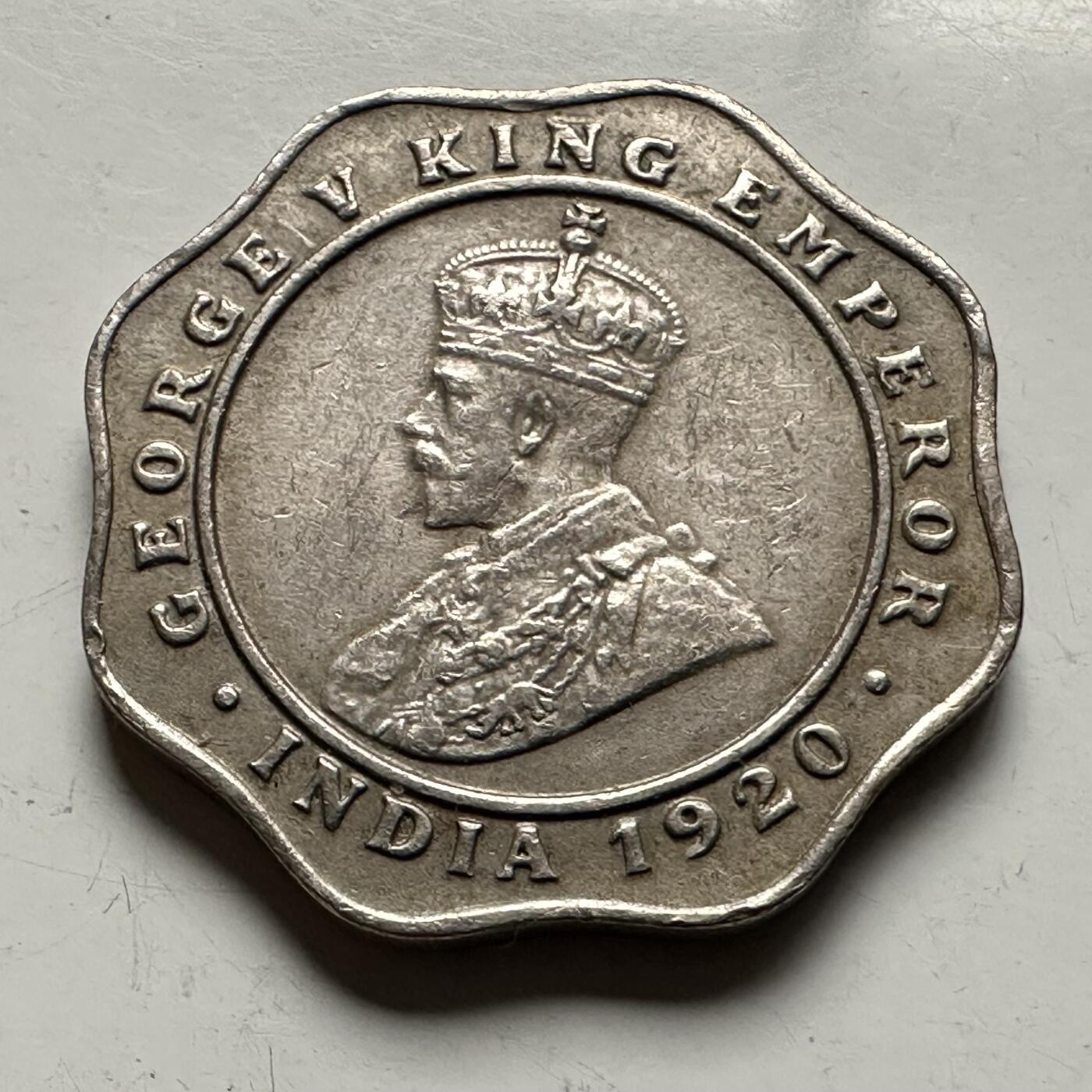 🌹外币初藏🌹🐯2026年第13场  每周二四六晚8️⃣点 接代拍 英属印度1920年4安娜