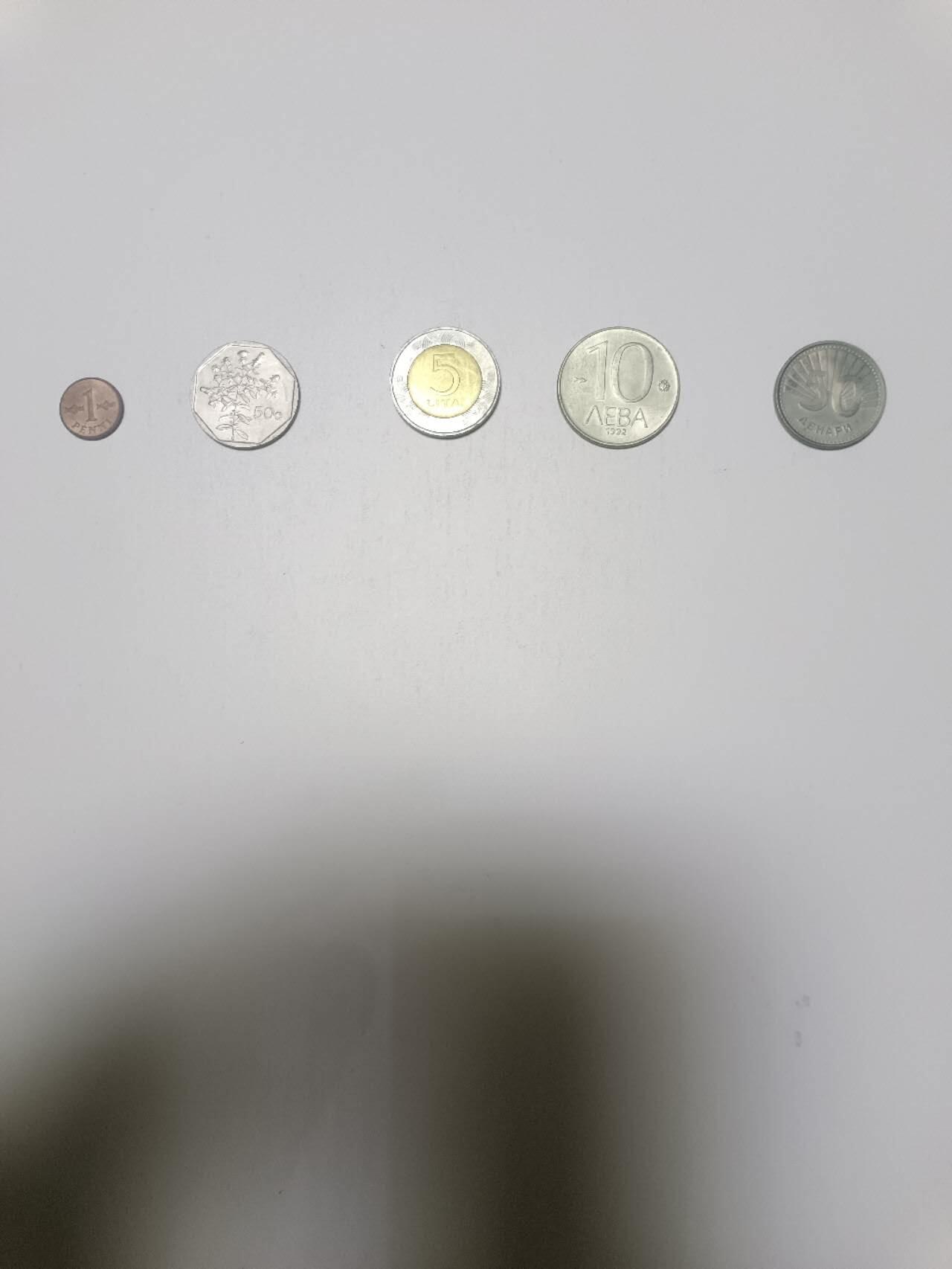 【20260129】非全新纸币和硬币第330场 欧洲国家5枚硬币不同版本