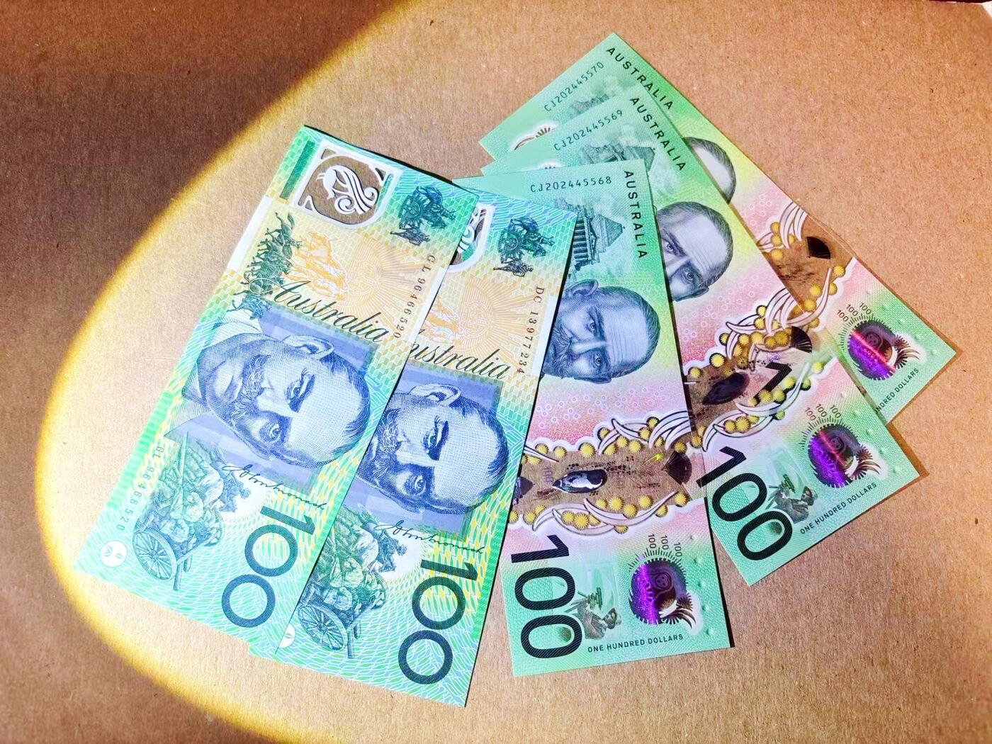 【Blue Auction】世界纸币精拍第780期——18级TOP拍卖/信誉/品质/专业/高效💫 【一组5张 含无47】澳大利亚 不同版本100元 塑料钞 全新UNC