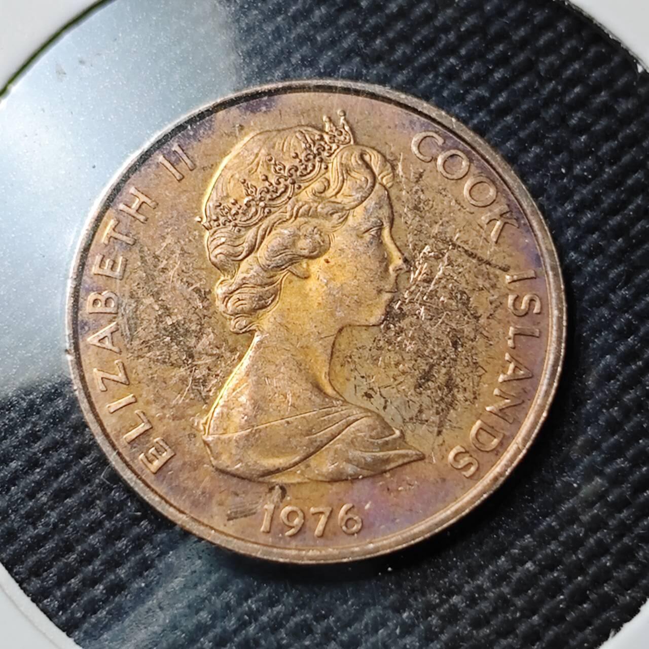 KK钱币收藏小铺  第390期  2月预留时间 周末发货  1976库克1分精制