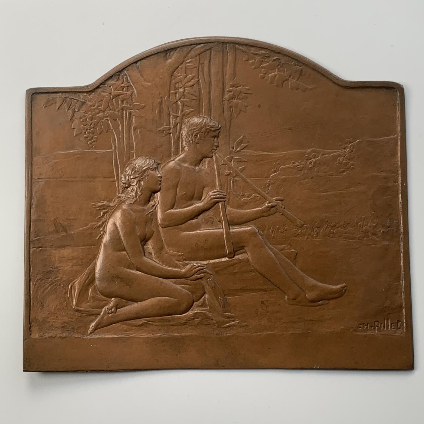 掌中浮雕-藏着的欧洲第051场 名家名作之《音乐》，  作者: 夏尔.皮列（ch.pillet）  规格: 177mm*155mm