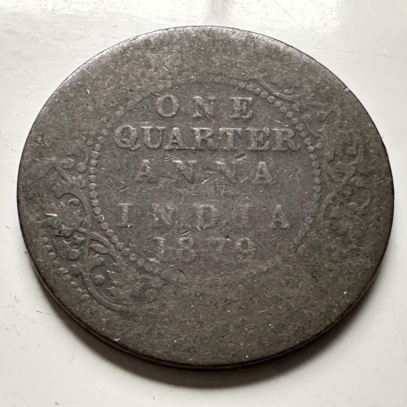 🌹外币初藏🌹🐯2026年第13场  每周二四六晚8️⃣点 接代拍 英属印度1879年1/4安娜