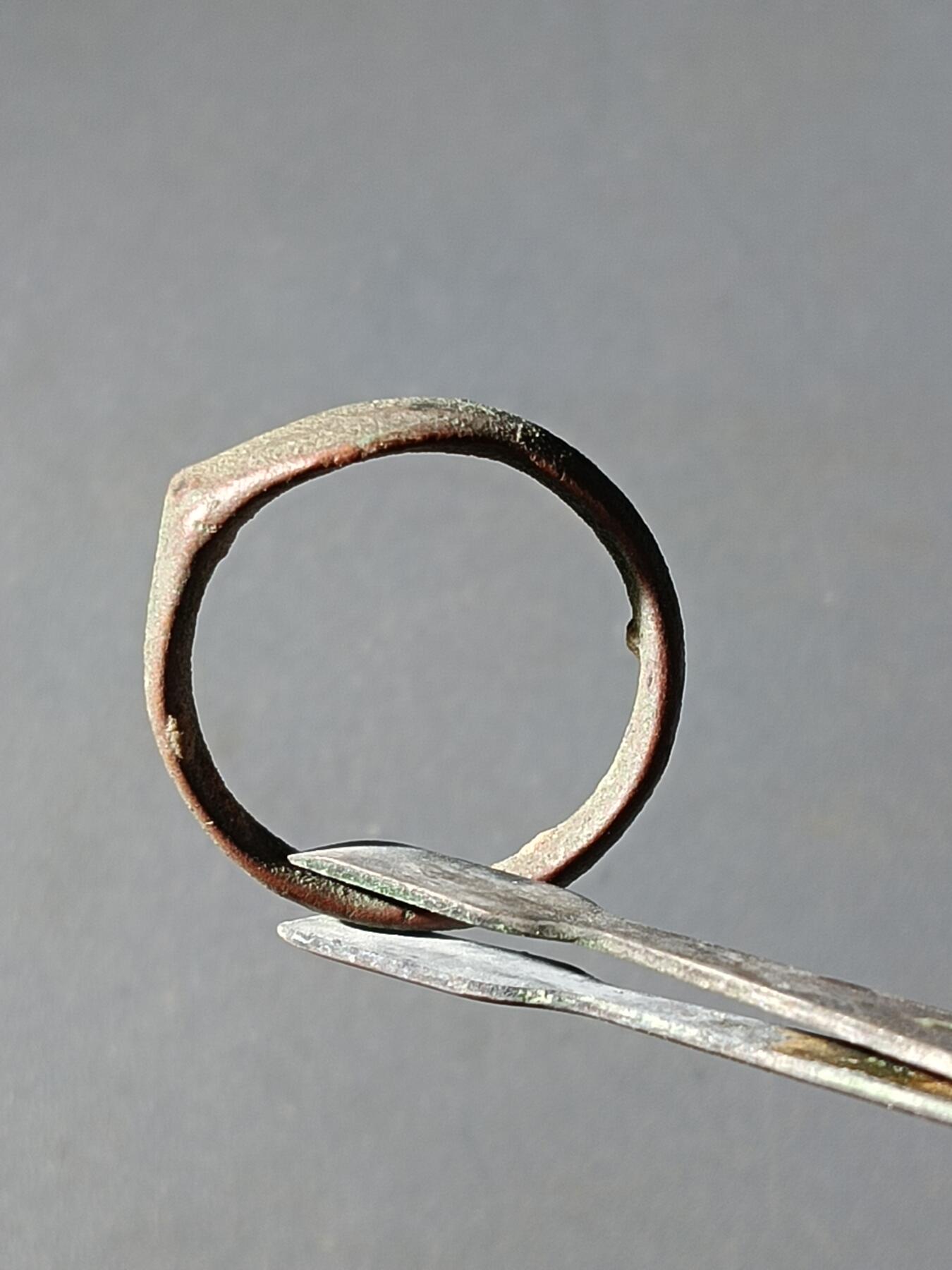 113期新疆红钱粟特钱币丝路钱币专场 老铜戒指