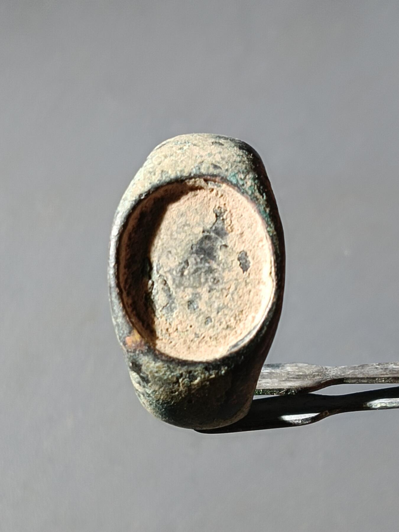 113期新疆红钱粟特钱币丝路钱币专场 老铜戒指