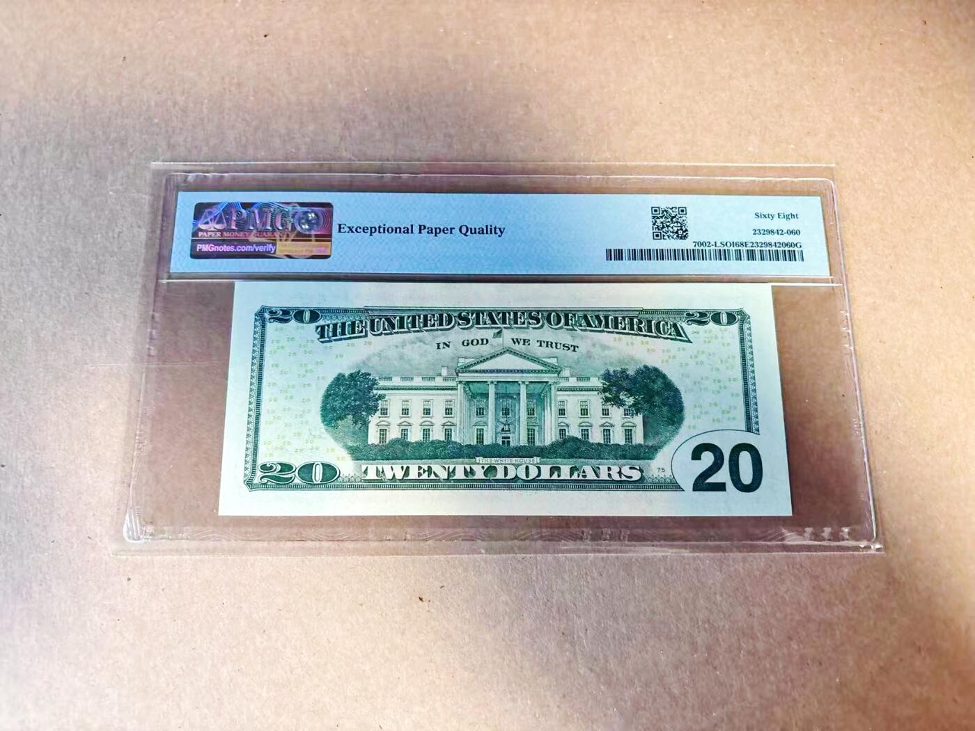 【Blue Auction】世界纸币精拍第780期——18级TOP拍卖/信誉/品质/专业/高效💫 美国 2017年20美金 PMG68EPQ 高分 旧金山版