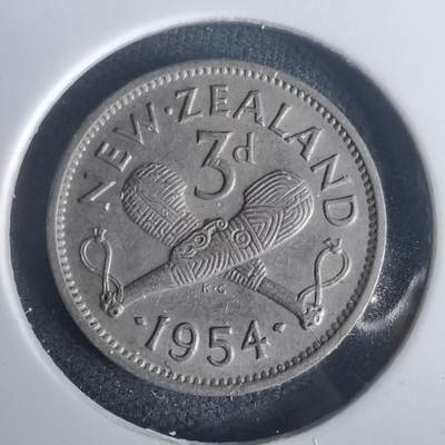 沼泽如烟--第976场 - 新西兰1954年3便士