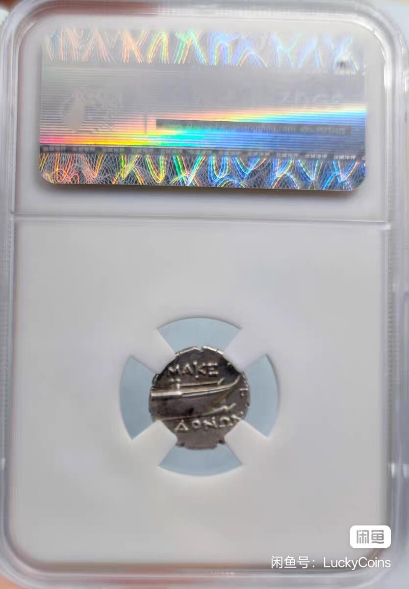 极品古希腊马其顿宁芙女神银币