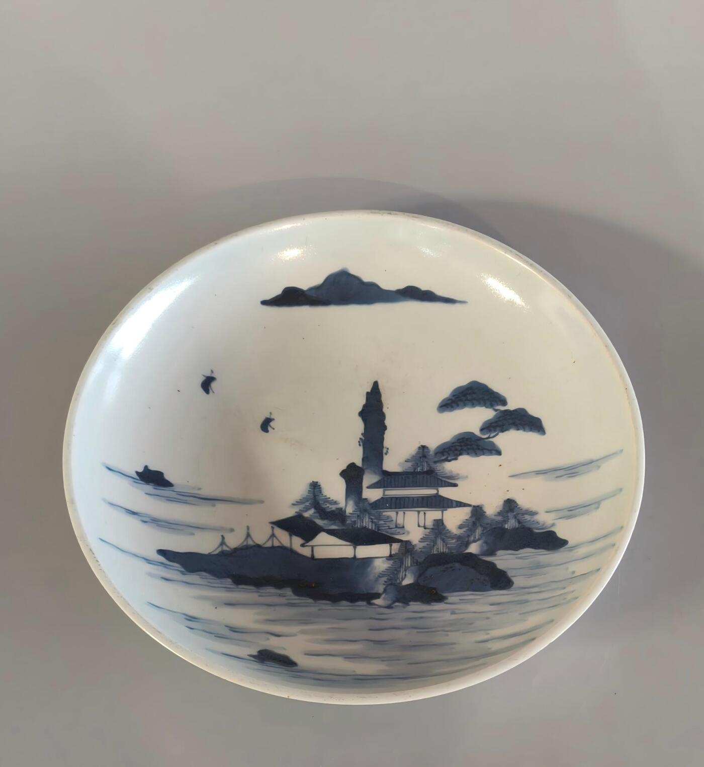 上海都达杂项专场九（全场包邮） 清 青花富贵长春盘1-468