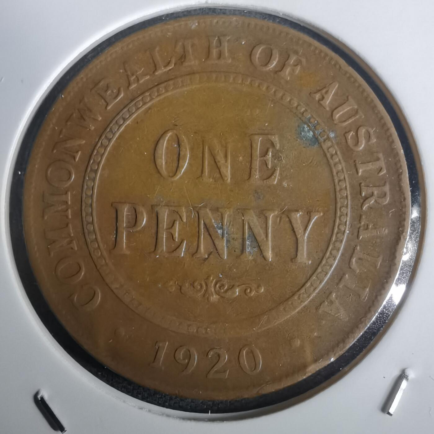 沼泽如烟--第976场 澳大利亚1920年1便士