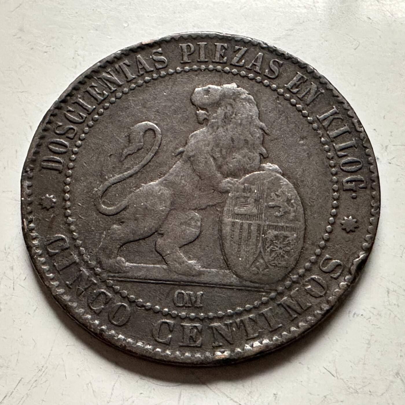 🌹外币初藏🌹🐯2026年第13场  每周二四六晚8️⃣点 接代拍 西班牙1870年五分