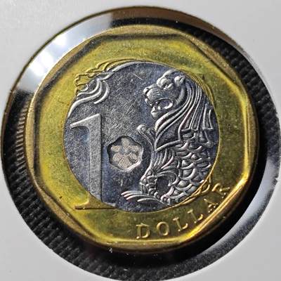 KK钱币收藏小铺  第390期  2月预留时间 周末发货 -  新加坡1元