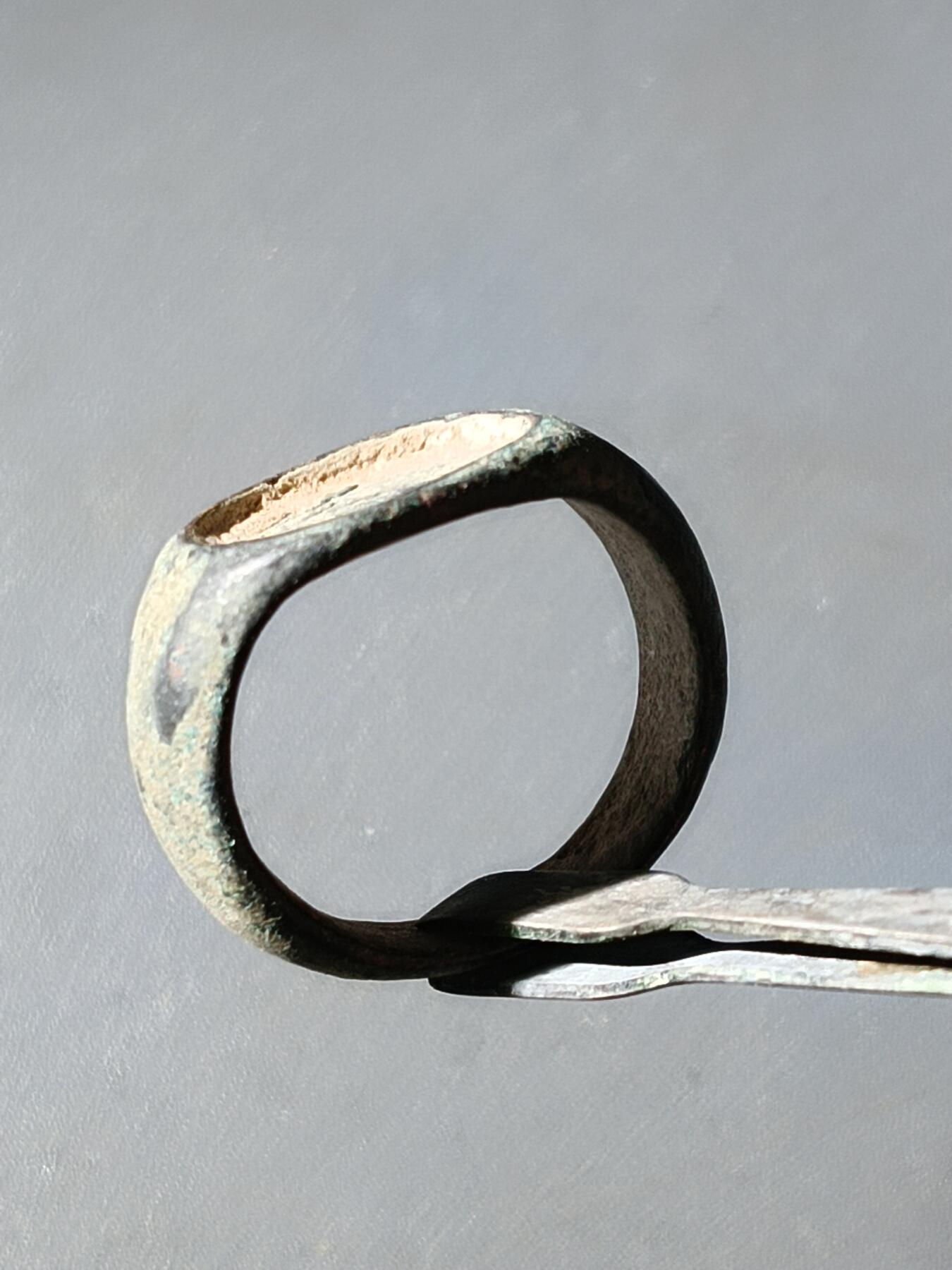 113期新疆红钱粟特钱币丝路钱币专场 老铜戒指