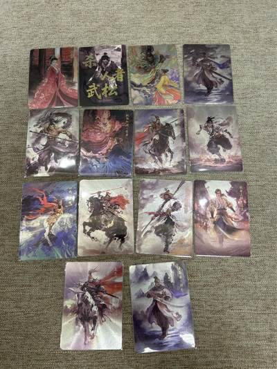 喜灰玩卡拍卖第四期，接代拍，免佣金帮卡友们拍卖，欢迎送拍，释放现金流，让自己有资金可以购买更多喜欢的卡牌，让别的卡友能淘到更多心仪的卡牌 - 百相豪侠录 粗闪一组 14张