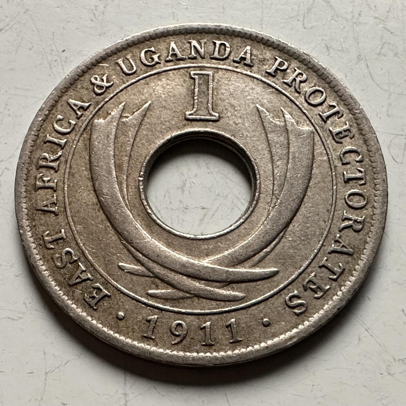 🌹外币初藏🌹🐯2026年第13场  每周二四六晚8️⃣点 接代拍 英属东非和乌干达保护地1911年一分