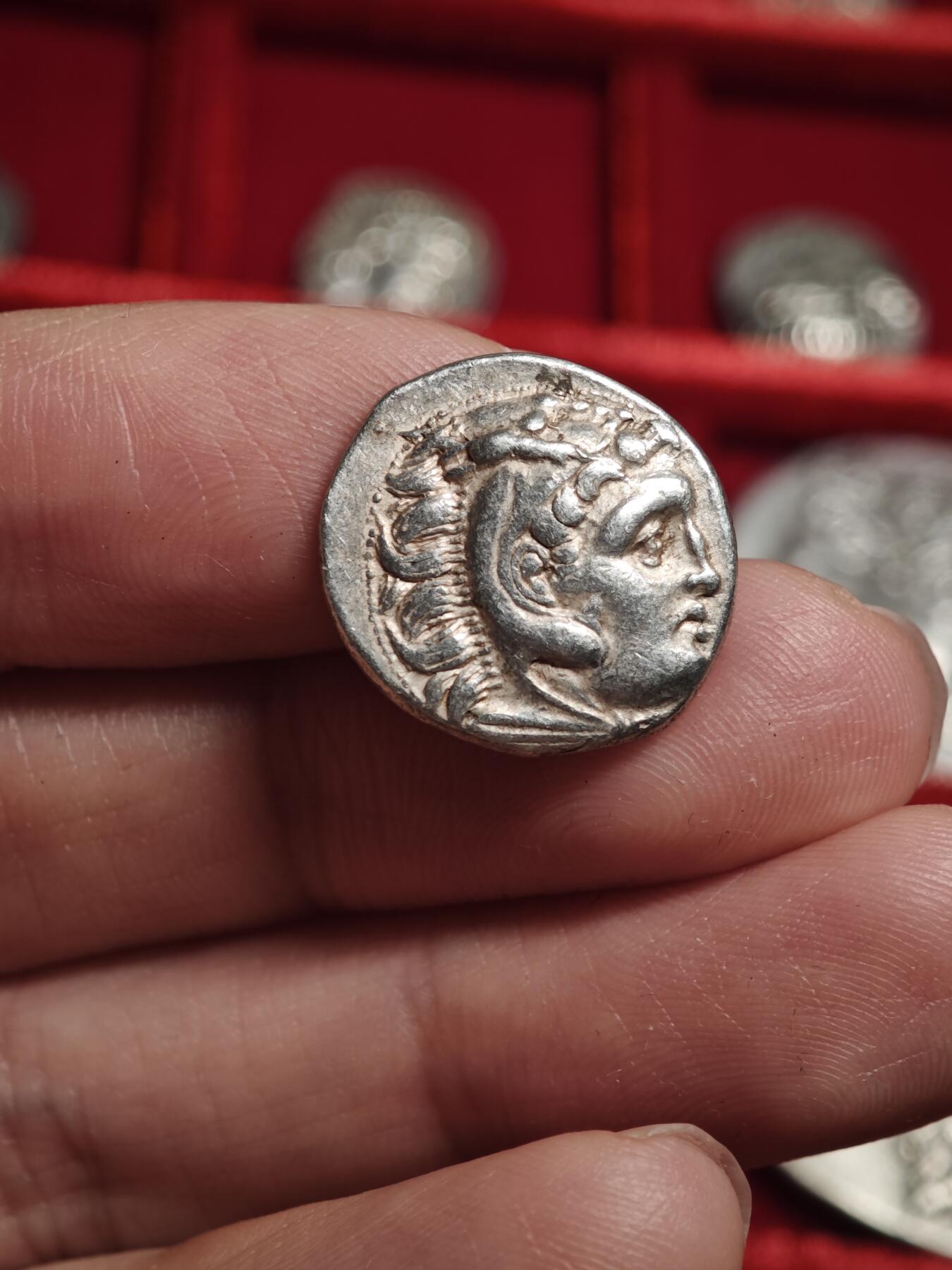 古希腊亚历山大大力神一德银币