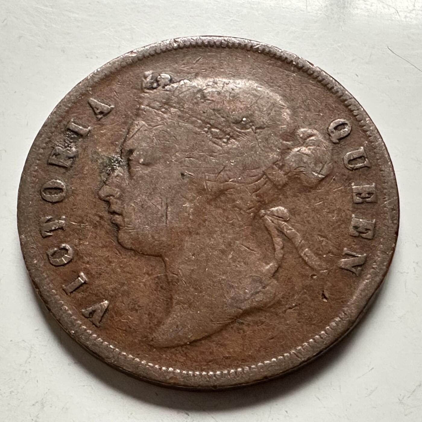 🌹外币初藏🌹🐯2026年第13场  每周二四六晚8️⃣点 接代拍 英属海峡殖民地1875年一分