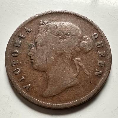 🌹外币初藏🌹🐯2026年第13场  每周二四六晚8️⃣点 接代拍 - 英属海峡殖民地1875年一分