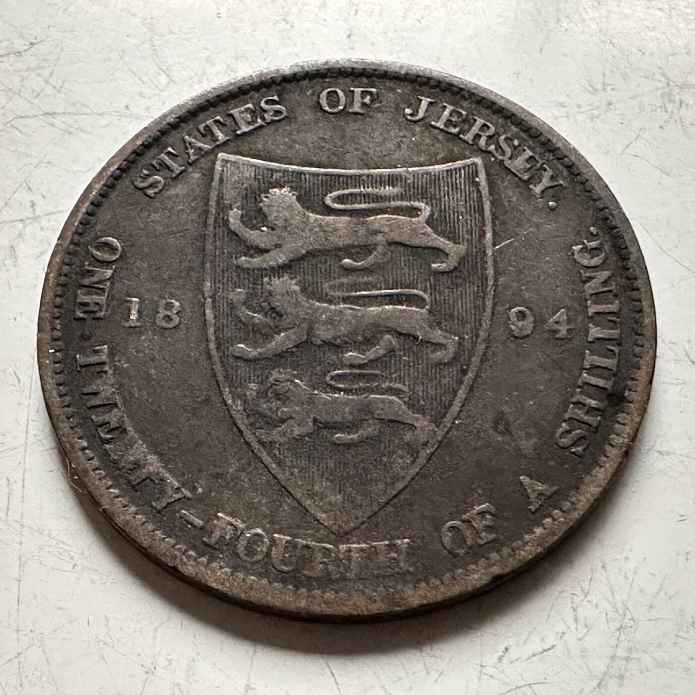 🌹外币初藏🌹🐯2026年第13场  每周二四六晚8️⃣点 接代拍 泽西岛1894年1/24先令