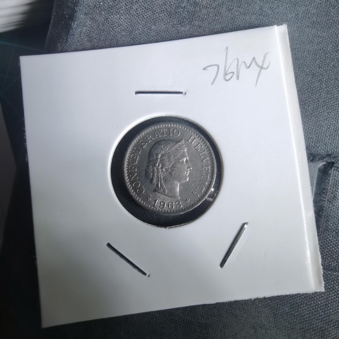 沼泽如烟--第976场 瑞士1963年五分