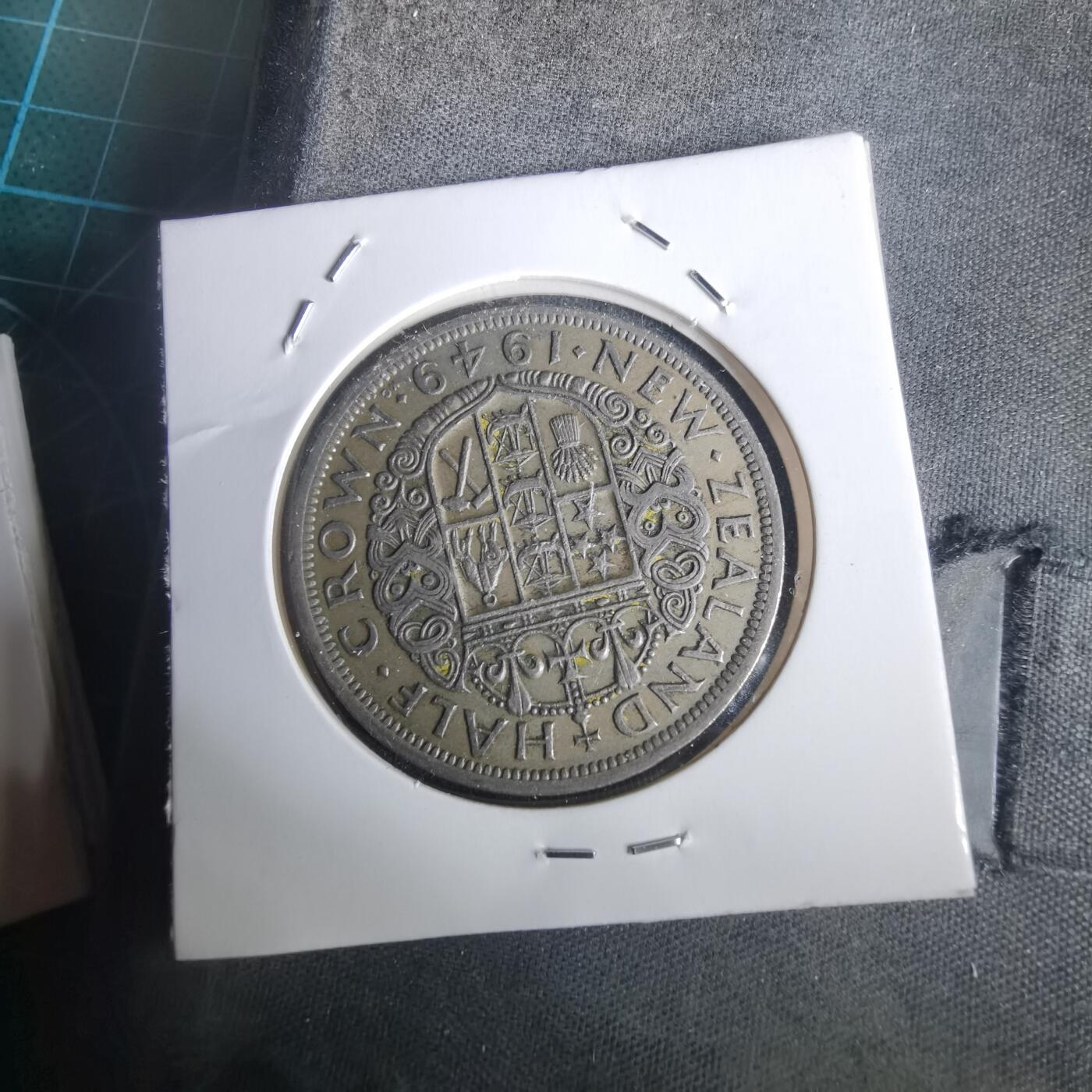 沼泽如烟--第976场 新西兰1949年半克朗