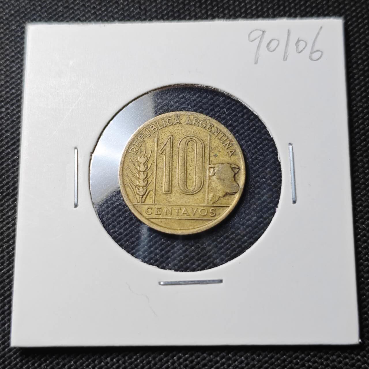 KK钱币收藏小铺  第390期  2月预留时间 周末发货  阿根廷10分铜币